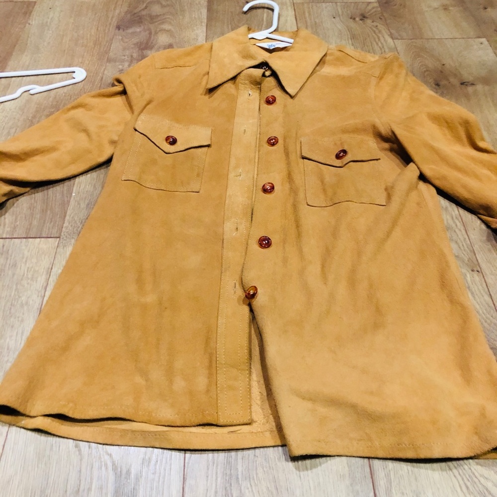 WMS | Lady Bird Leather Button-Up | Size (S)